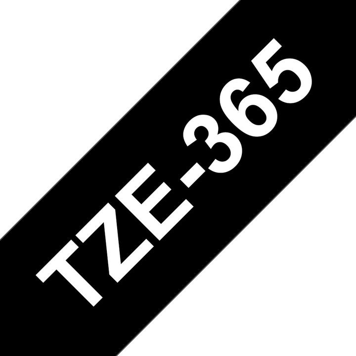 Brother Tze-365 (3.60 cm, Schwarz, Weiss)