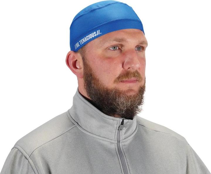 Actual product image Ergodyne Cooling Skull Cap Chill-Its 6632, blue