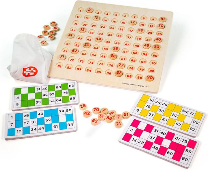 Actual product image Bigjigs Bingo game (English, German, French, Italian)