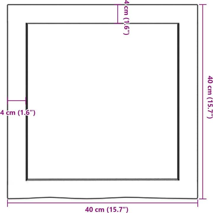 Actual product image VidaXL Emerald (40 x 40 x 6 cm)