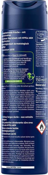 Produktbild NIVEA Deo Fresh Active Spray Male 150 ml (Spray, 150 ml)