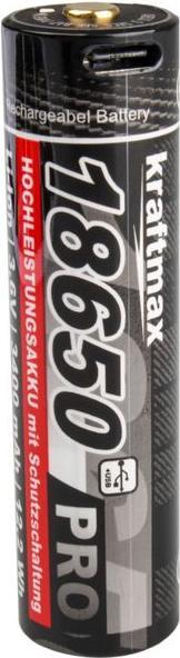 Produktbild Kraftmax Pro Li-Ion 18650 (1 Stk., 18650, 3400 mAh)