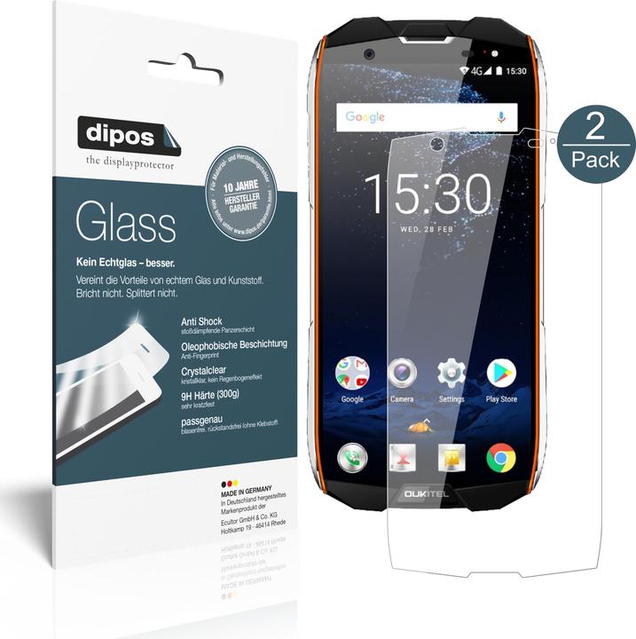 Produktbild Dipos Displayschutz Anti-Shock (2 Stück, Oukitel WP5000)