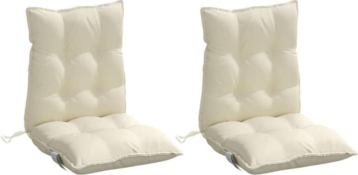 Actual product image VidaXL Low backrest cushions 2 pcs. Oxford fabric (100 x 50 x 7 cm)