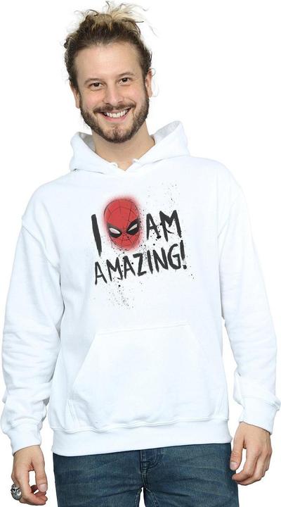 Actual product image Mens Spider-Man I Am Amazing Hoodie (3XL)