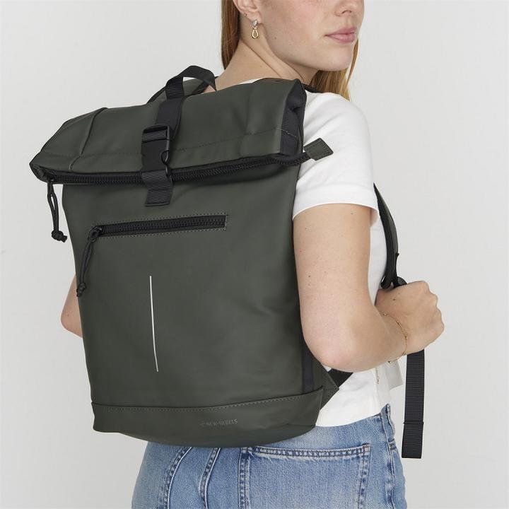 Actual product image New Rebels Mart - New York Rolltop Backpack 16L Dgreen (16 l)