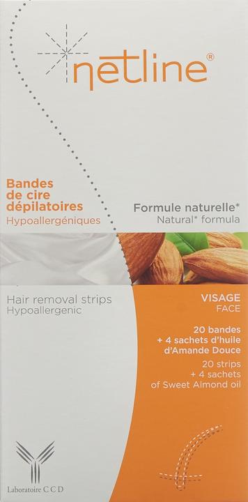Produktbild Netline Kaltwachsstreifen Gesicht 20 Streifen (20 ml, 20 x, 33 g)