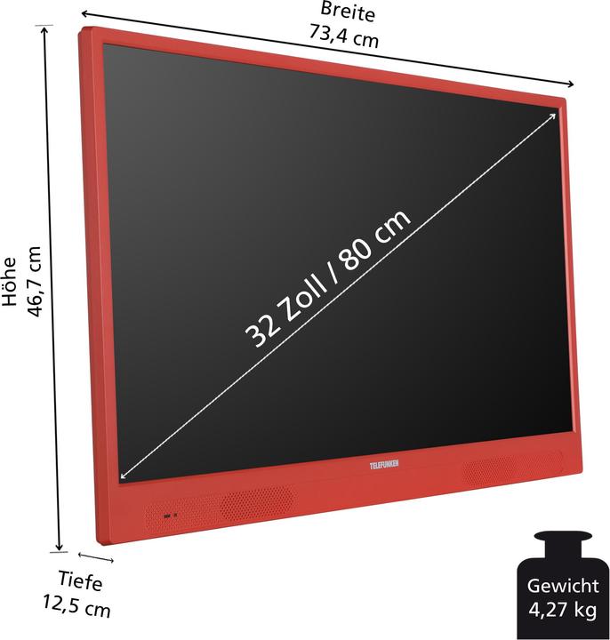 Immagine prodotto Telefunken PL32OI (32", LED, Pronto per l'HD, 2024)