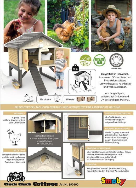 Produktbild Smoby Hühnerstall Cluck Sluck Cottage