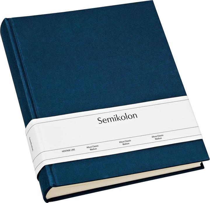 Image du produit Semikolon Fotoalbum Classic Medium 21.6 cm x 25.5 cm Marineblau (10 x 15 cm, 9 x 13 cm)