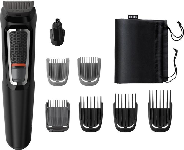 Actual product image Philips MULTIGROOM Series 3000 8 attachments, 8-in-1, for face and hair