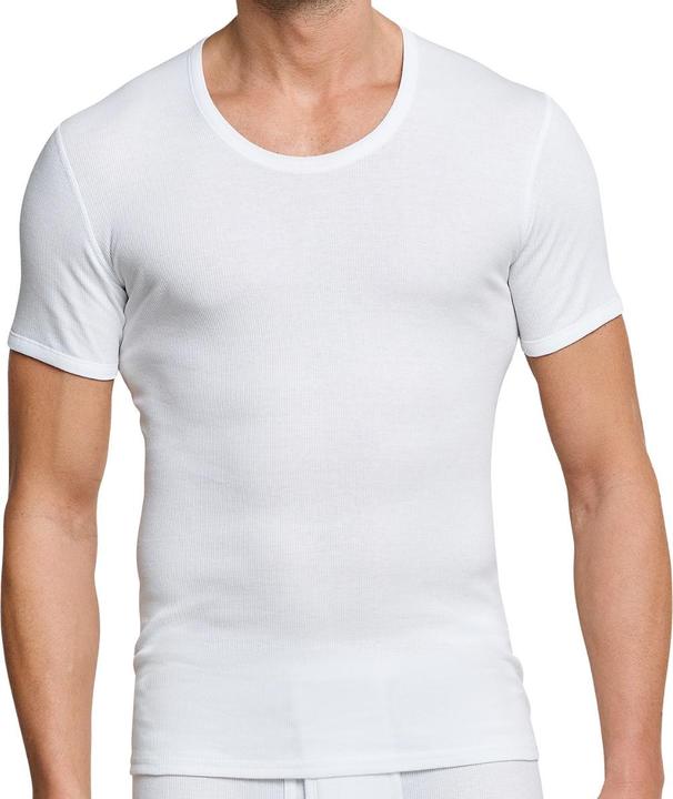 Actual product image Schiesser 3 Pack Cotton Essentials Double Rib Shirt (XL)
