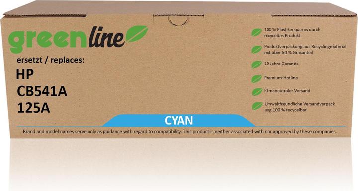Immagine prodotto Inkadoo Toner greenline sostituisce il toner HP CB 541 A / 125A, ciano Ciano (C)