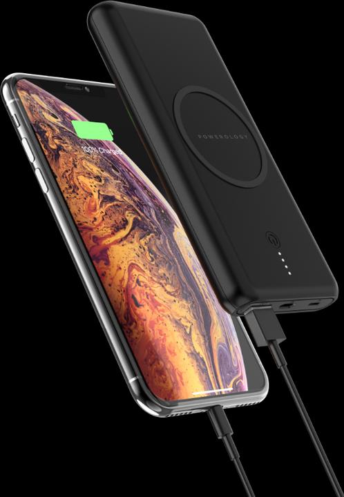 Actual product image Powerology 2 in 1 Fast Wireless Power Bank 10000mAh (10000 mAh, 18 W, 37 Wh)