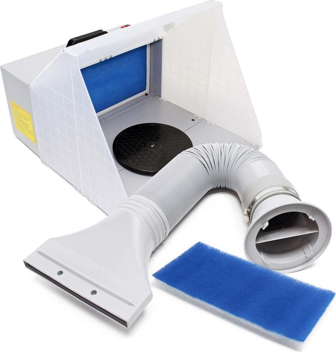 Immagine prodotto Wiltec Aerografo Lot completo Cabine d'aspirazione Aerografo 3m³/min Tuyau et Filtre