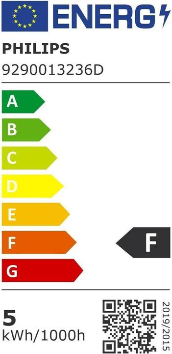 Energie-Label Philips Lampe (E27, 4.50 W, 470 lm, 1 x, F)