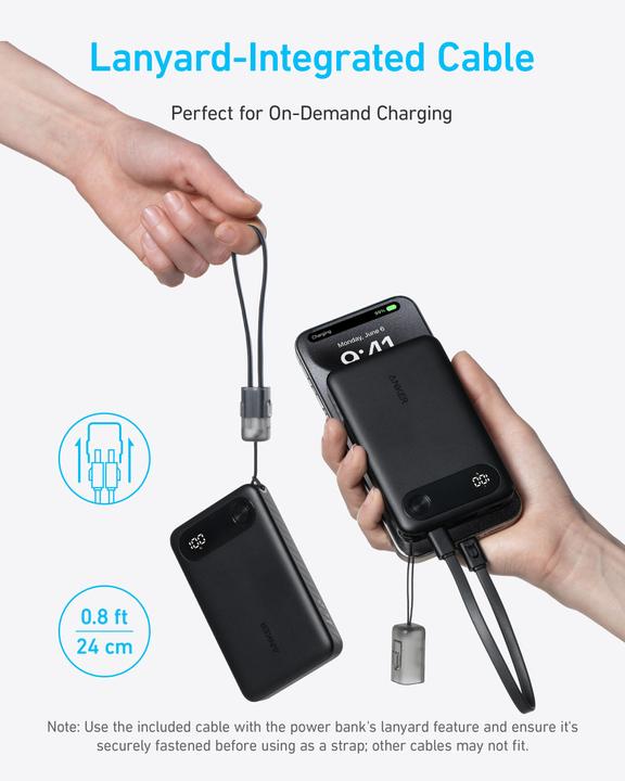 Produktbild Anker Batterie externe USB Powercore - 10000mAh 22,5W (Noir) (10000 mAh, 22.50 W, 22.50 Wh)