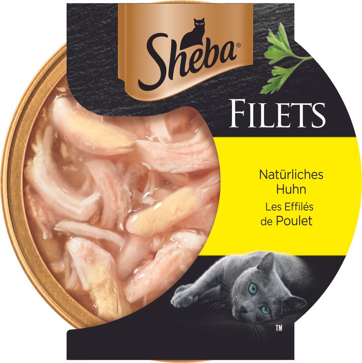 Image du produit Sheba Filets de poulet au naturel 1x60g (Adulte, 1 pcs, 60 g)
