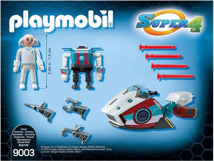 Image du produit Playmobil Skyjet avec robot Dr X (9003, Playmobil Super 4)