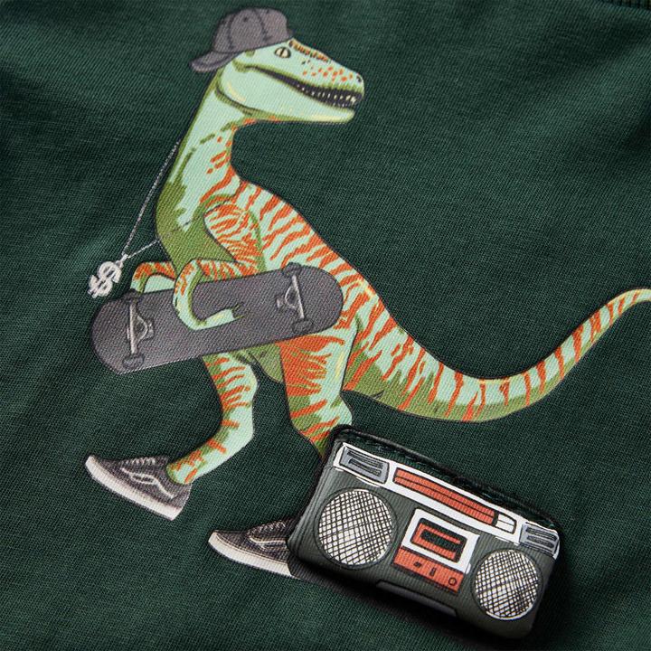 Actual product image VidaXL Children's long-sleeved shirt dark green 92,Material: 100 (92)