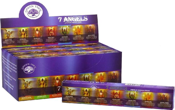 Produktbild Saraswati Räucherstab. Green Tree 7 Angel.RS489