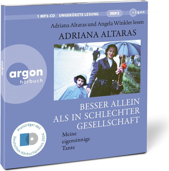 Actual product image Better alone than in bad company (Adriana Altaras, Angela Winkler, German)