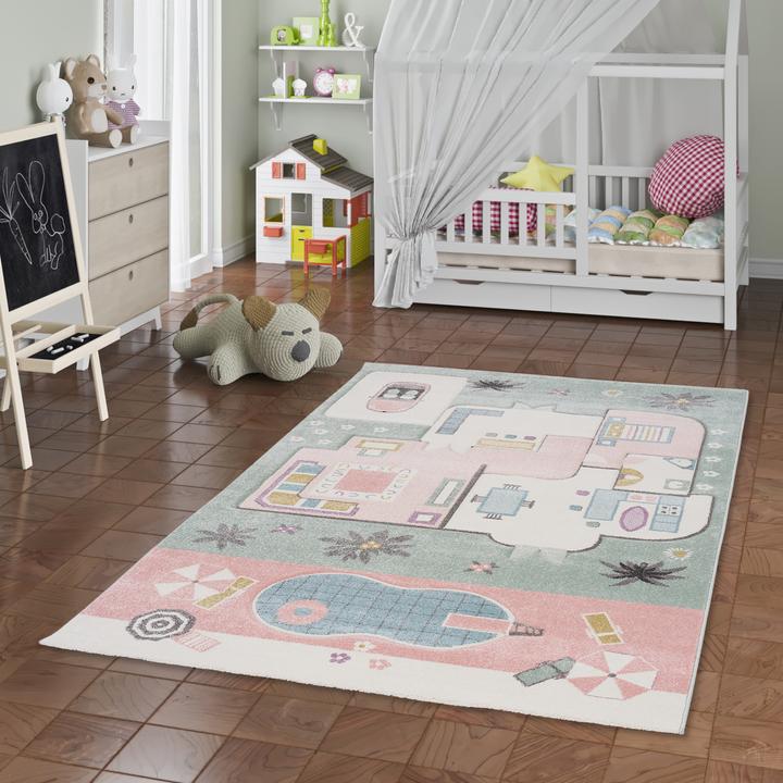 Produktbild Pergamon Kinder Teppich Maui Kids Spielhaus (160 x 230 cm)
