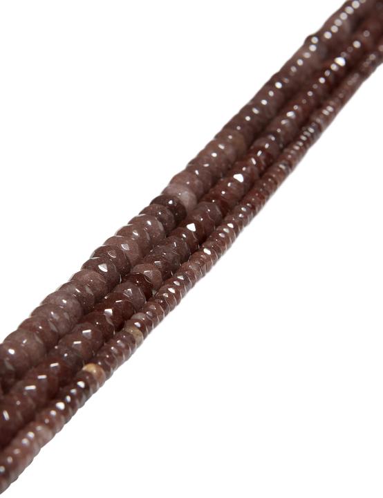 Image du produit Leyda Fil d'agate chocolat facetté