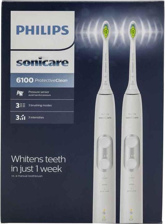 Produktbild Philips Sonicare ProtectiveClean 6100 Doppelpack (Schallzahnbürste)