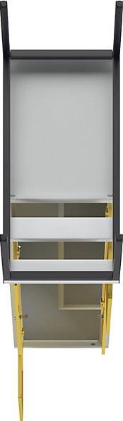 Produktbild Z-Garderobenschrank mit Sitzbank (40 cm, 214 cm)