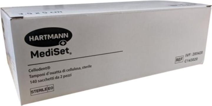 Actual product image Cellodent MEDISET swabs 3.5x5cm st 140x2