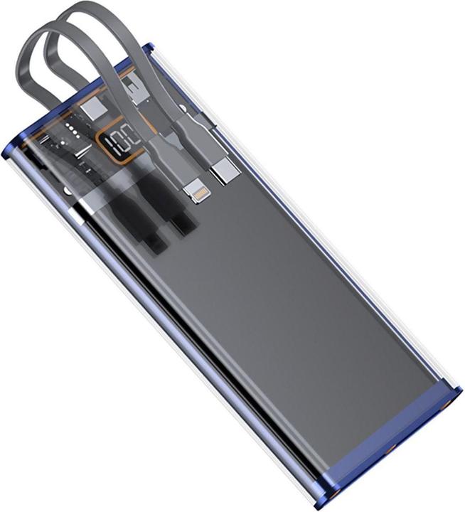Produktbild 4smarts Powerbank Lucid Dual Cord 10000 mAh (10000 mAh, 22.50 W, 37 Wh)