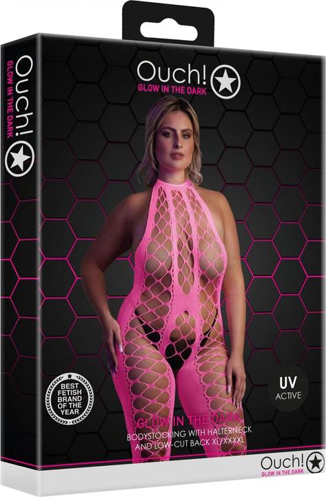 Productafbeelding Ouch! Bodystocking met halternek (XL, XXL, 3XL)