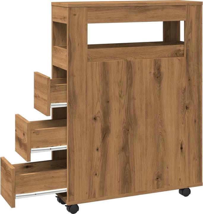 Produktbild VidaXL Badschrank Schmal mit Rollen