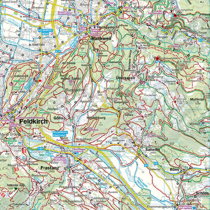 Produktbild Grosses Walsertal - Feldkirch - Bludenz - Laterns - Liechtenstein 50000