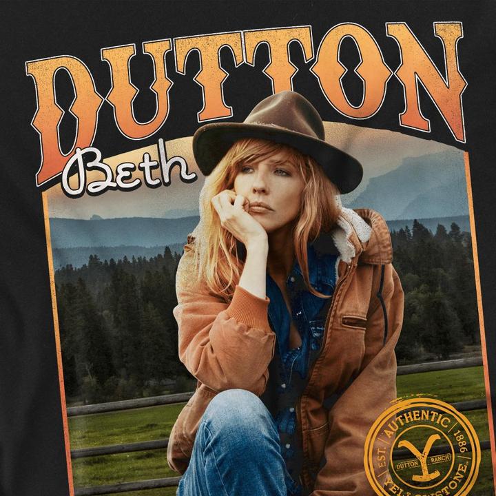 Actual product image Yellowstone Mens Thoughts Beth Dutton T-Shirt (5XL)