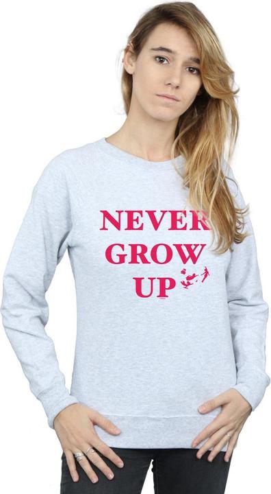 Actual product image Disney Womens/Ladies Peter Pan Never Grow Up Sweatshirt (L)