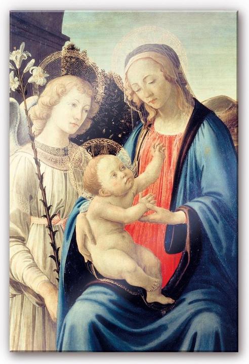 Actual product image Trenddeko Botticelli - Madonna with child and an angel (100 x 150 cm)