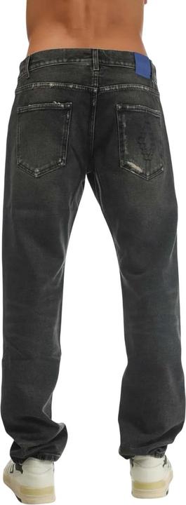 Actual product image Marcelo Burlon Mens Cross Medium Stone Denim Jeans (33)