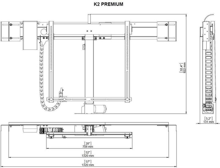 Image du produit DSS TV Lift Premium 2 (Universel, 57", 50 kg)