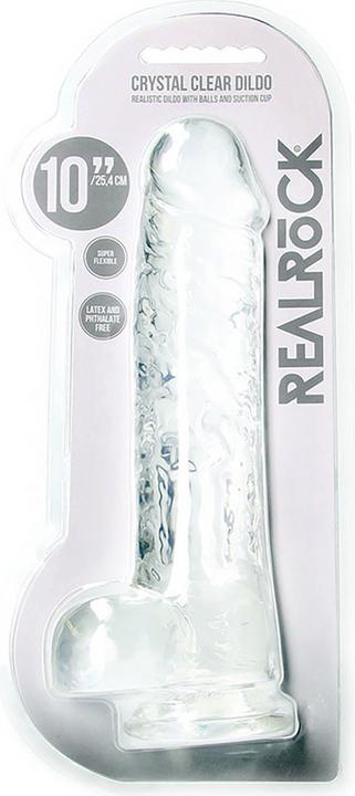 Actual product image RealRock Realistic Dildo With Balls 10" / 25,4 cm