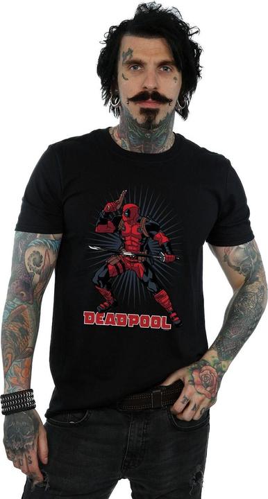 Image du produit - T-shirt DEADPOOL GUN SWORD BURST - Homme (3XL)