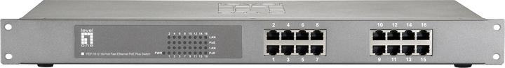 Immagine prodotto LevelOne FEP-1612W380 16-Port Fast Ethernet PoE Switch 802.3at PoE+ 380W (16 Porti)