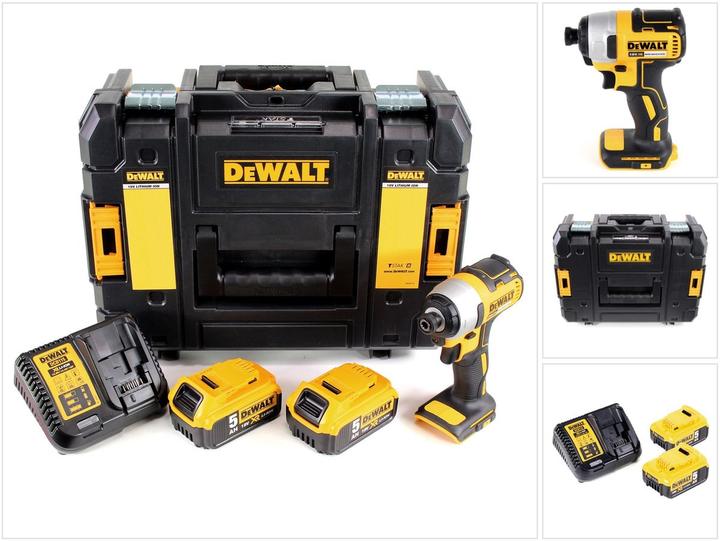 Actual product image DeWalt DCF 787 P2 Battery Impact Wrench 18V 170Nm Brushless + 2x Battery 5,0Ah + Charger + TSTAK (Rechargeable battery operated)
