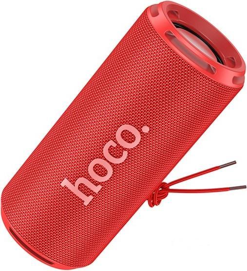 Actual product image Hoco HC27 Soundful Tragbarer Lautsprecher Blutooth/ FM/ TF-Karte/ USB-Speicherstick/ AUX 2 x 8 W Rot (2 h, Battery operated, USB power delivery)