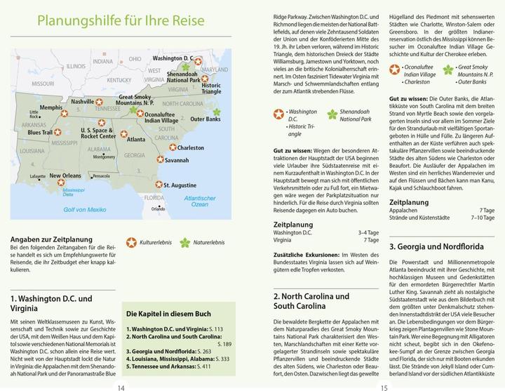 Produktbild Reise-Handbuch Reiseführer USA, Die Südstaaten (Deutsch, Axel Pinck, 2022)
