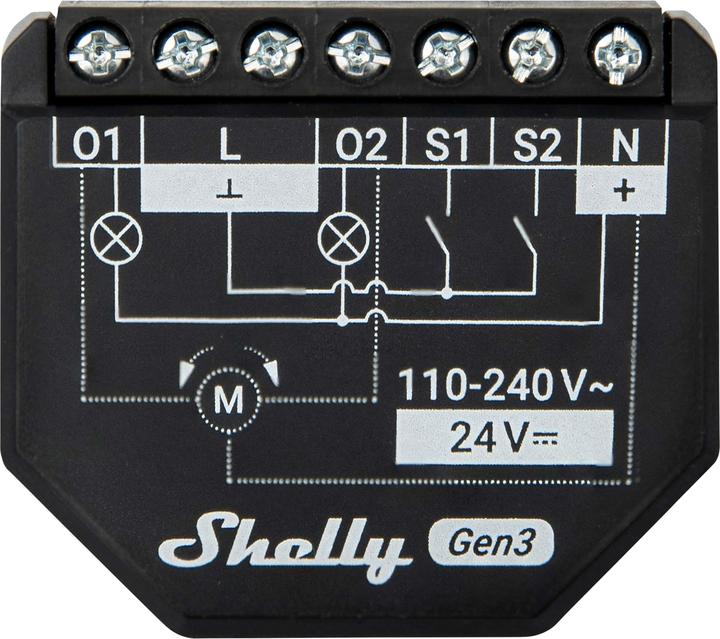 Produktbild Shelly 2PM Gen3 (Rolladenaktor)