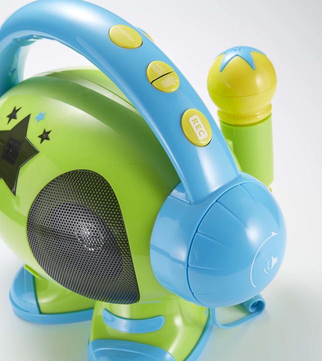 Actual product image Bigben MP3 Karaoke robot green