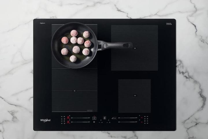 Actual product image Whirlpool induction hob WF S7560 NE 60 cm, 1 FlexiSlide, Booster, Black