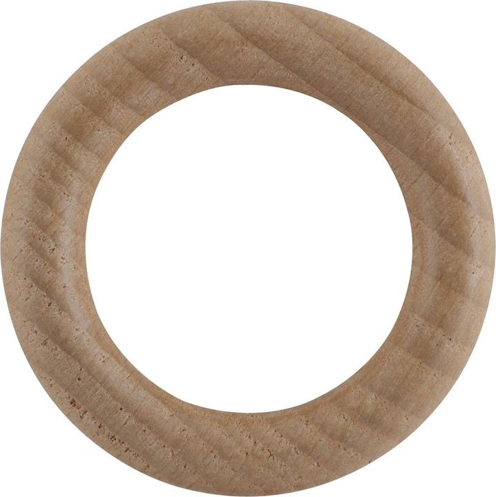 Leha Vorhangring Holz Eiche hell lackiert